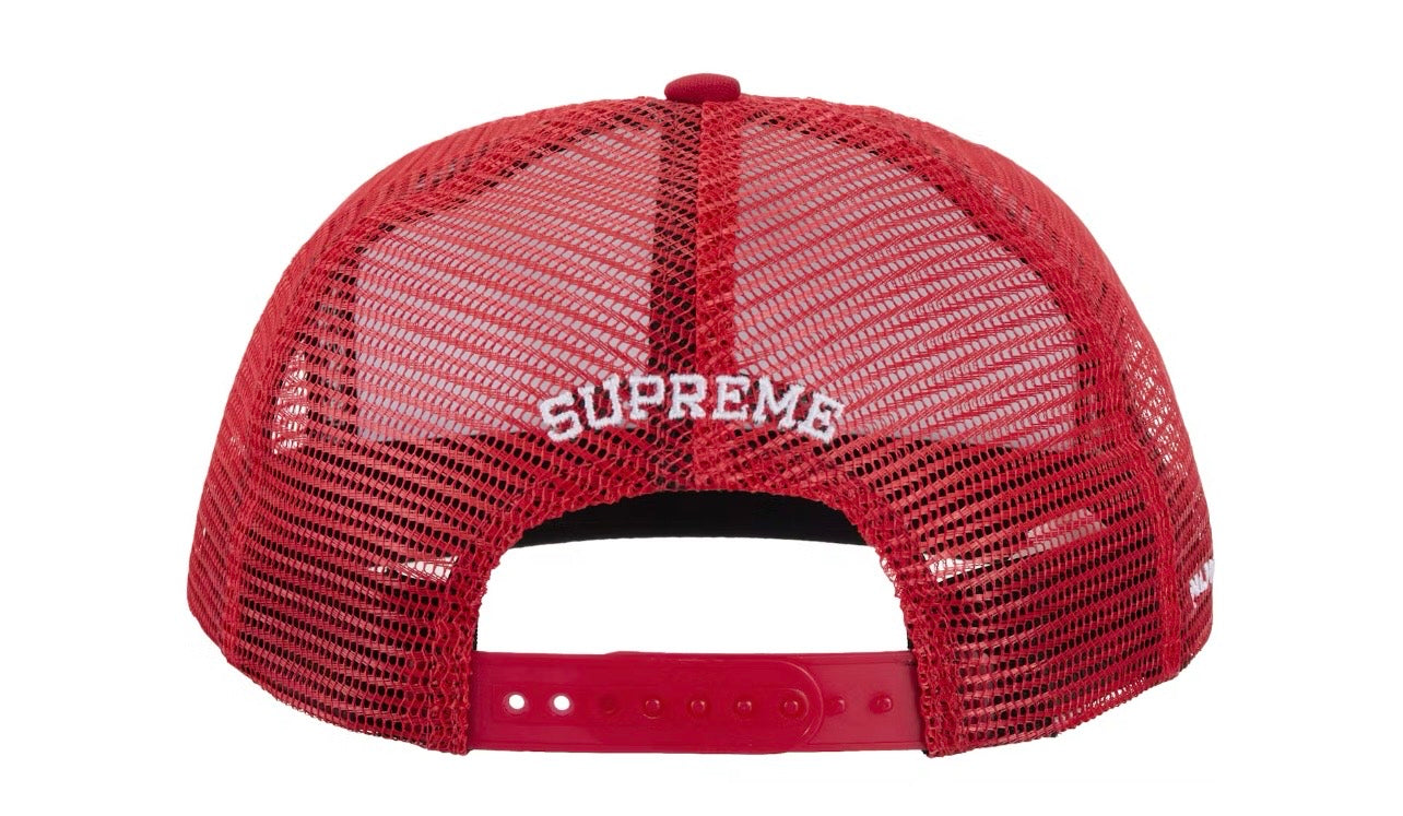 FW25 Supreme Number (N)ine Mickey Mesh Back 5 Panel “Red”