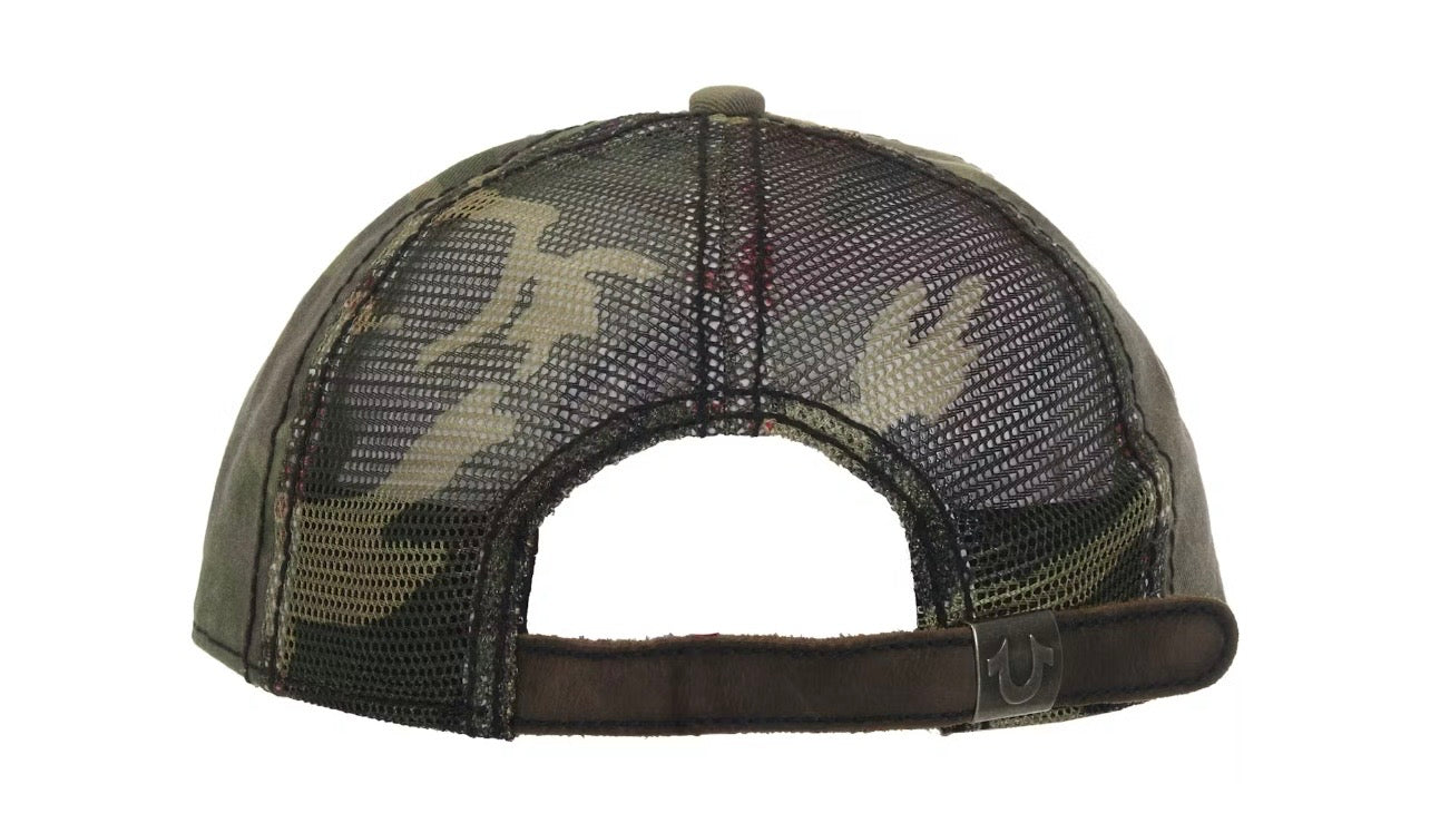 FW25 Supreme x True Religion Mesh Back 6-Panel “Olive Camo”