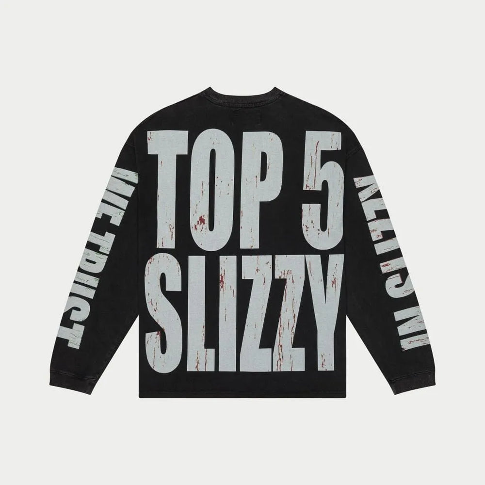 Godspeed Top 5 Slizzy Longsleeve Tee “Black”