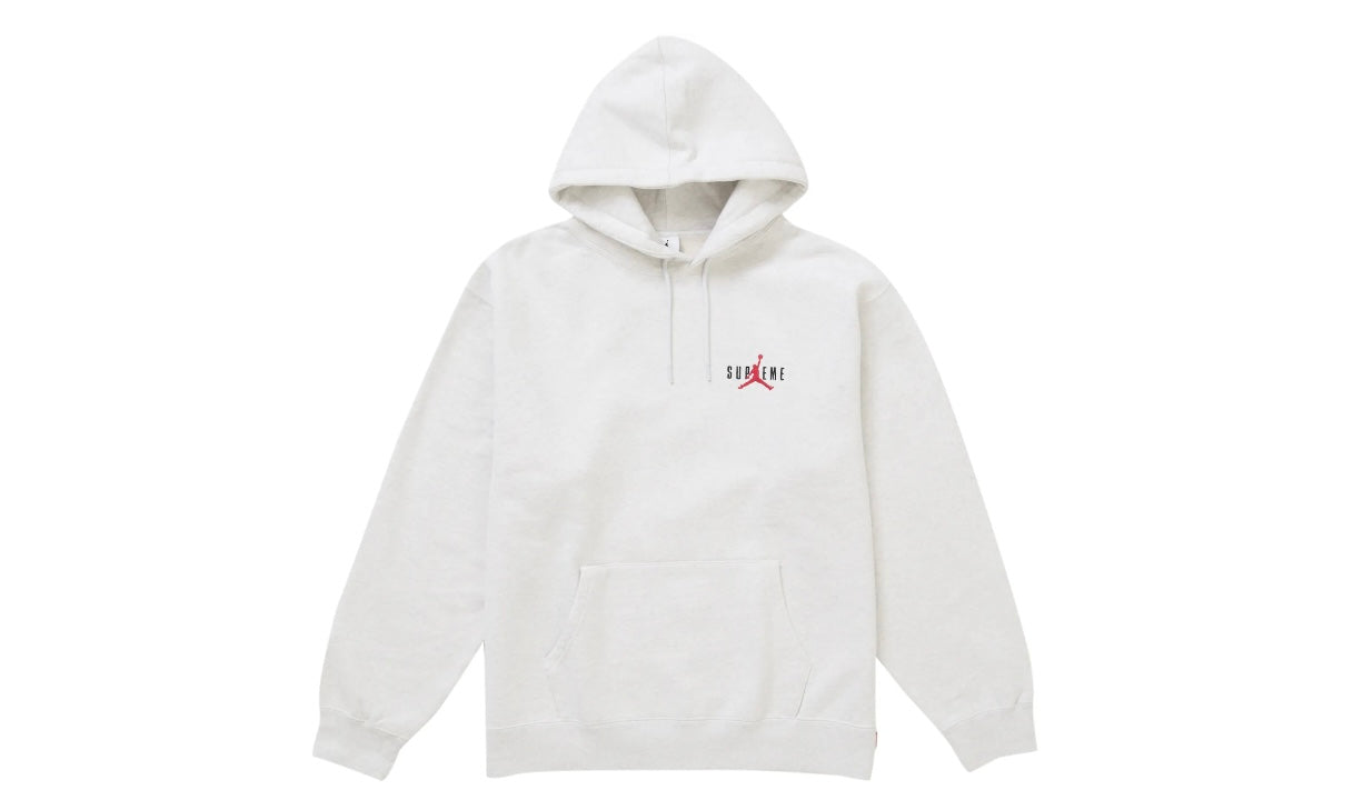 Supreme x Jordan Hooded Sweatshirt “Ash Grey”