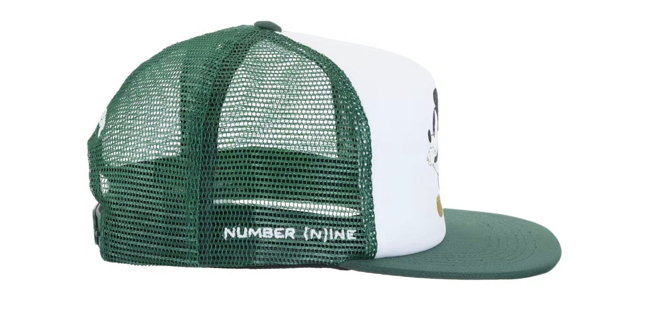 FW25 Supreme Number (N)ine Mickey Mesh Back 5 Panel “Green”